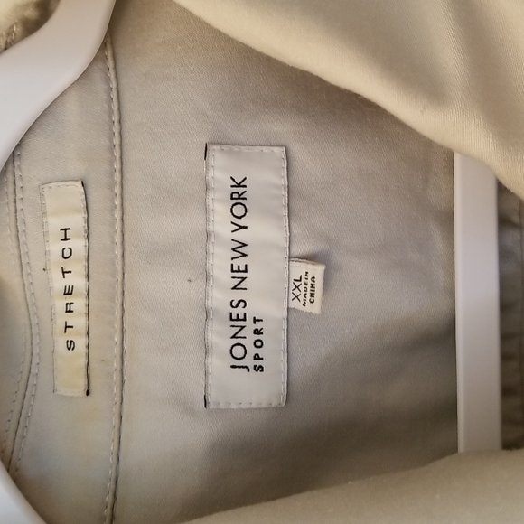 Jones NY tan stretch twill jacket! Sz XXL - Picture 3 of 7